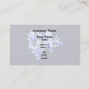 Carte De Visite Purple nain Iris Coeur
