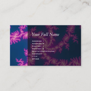 Carte De Visite Purple Swirl - Art Fractal