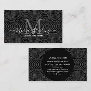 Carte de visite Python noir