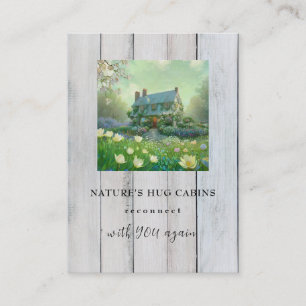 Carte De Visite *~* QR AP49 Fleurs de printemps rustiques Cabines