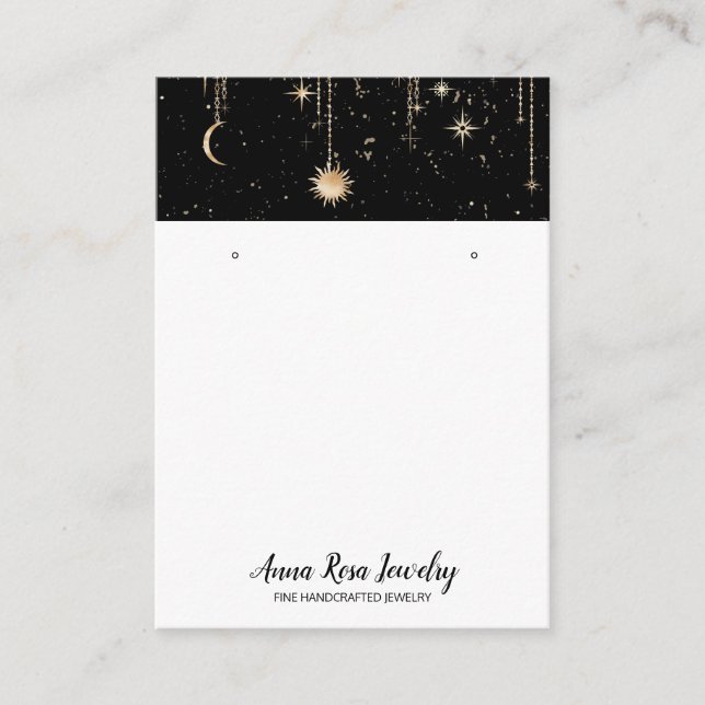 Carte De Visite *~* QR Boucles d'oreilles pour bijoux de soleil cé (Devant)