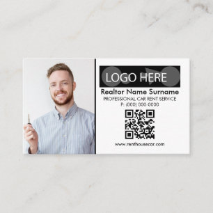 Carte De Visite Qr code Ajouter Photo Insérer Logo Louer une voitu