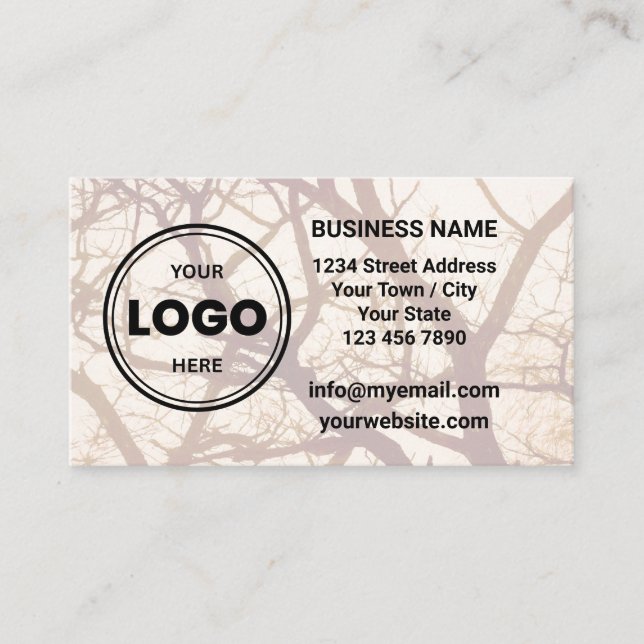 Carte de visite QR Code avec logo personnalisé (Devant)