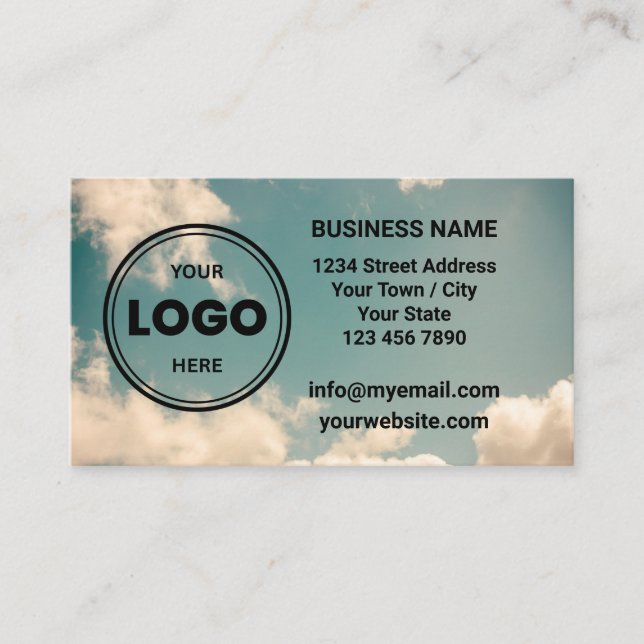Carte de visite QR Code avec logo personnalisé Nua (Devant)
