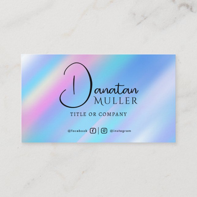 Carte De Visite QR Code Business Logo opal pierre (Dos)