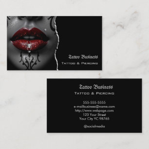 Carte de visite QR code de salon de tatouage