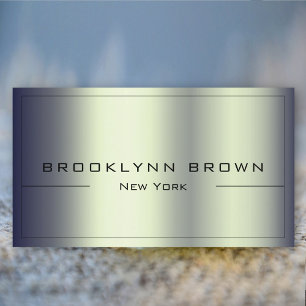 Carte De Visite QR Code élégant couleur Turquoise foncé dégradé Cl