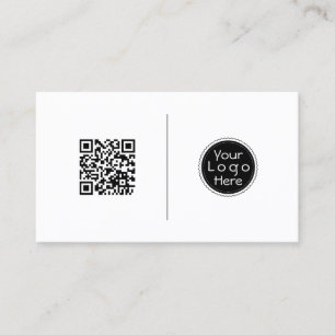 Carte De Visite QR code, minimaliste professionnel médias sociaux
