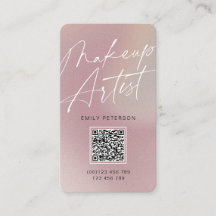 QR code moderne chic maquillage artiste vertical