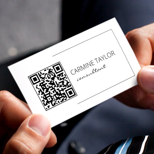 Carte De Visite QR Code Moderne Consultant (Créateur téléchargé)