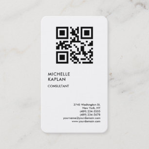 Carte De Visite QR Code Moderne Professionnel Exclusif