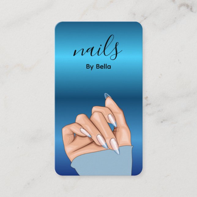 Carte de visite QR Code pour Artiste Ongulaire (Devant)