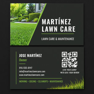 Carte de visite QR Code pour l'aménagement paysage