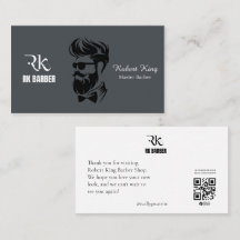 Carte de visite QR Code pour Salon de Coiffure Mod