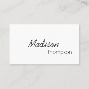 Carte De Visite QR Code Simple Minimal Moderne Professionnel