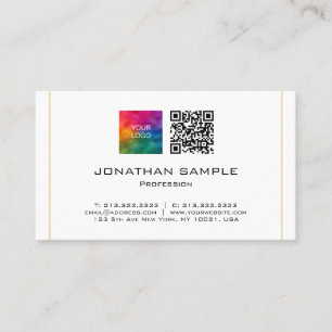 Carte De Visite QR Code Télécharger le logo d'entreprise Professio