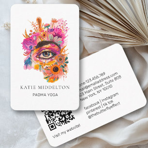Carte De Visite QR Code- Yoga Oeil Reiki Wellness