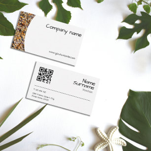 Carte de visite QR Minimaliste photographie coquil