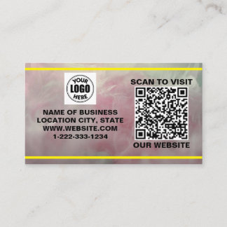 Carte de visite QR moderne – Style Marbre