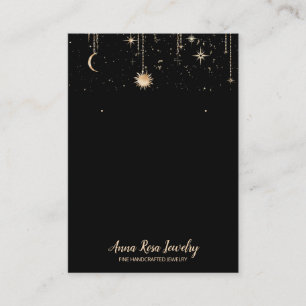 Carte De Visite *~* QR Sun Cosmic Celestian Lune Bijoux oreille 