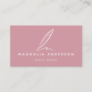 Carte De Visite Qualité du noeud mobile   Blanc rose