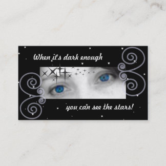 Carte De Visite Quand il est assez foncé vous pouvez voir les