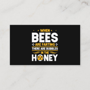 Carte De Visite Quand les abeilles sont en train de pailler