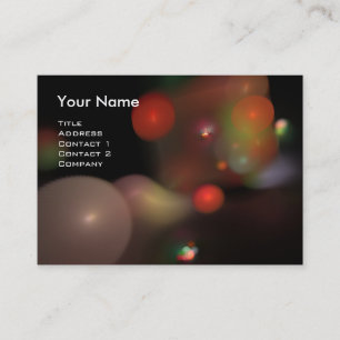 Carte De Visite QUANTUM BUBBLES MONOGRAM Vibrant noir violet