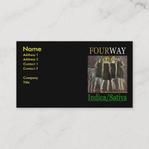CARTE DE VISITE QUATRE VOIES INDICA SATIVA
