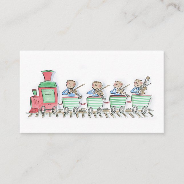 Carte De Visite Quatuor à cordes de train (Devant)
