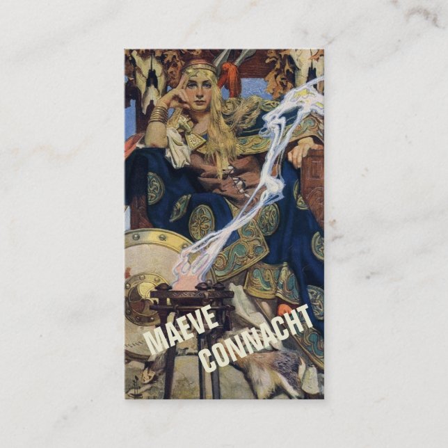 Carte De Visite Queen Maeve Warrior Princess Imaginaire Art (Devant)