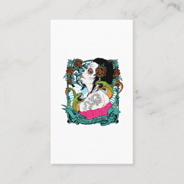 CARTE DE VISITE QUEEN OF SNAKE (Devant)