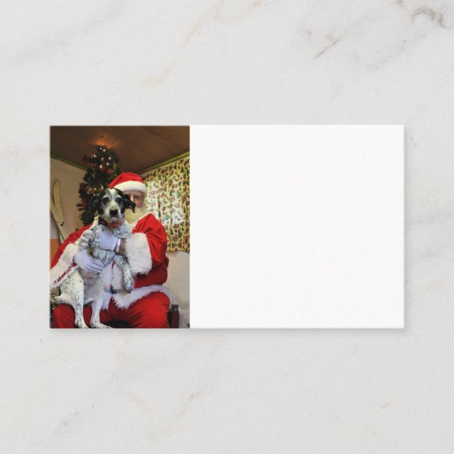 Carte De Visite Quelqu'un a du charbon pour Noël (Devant)