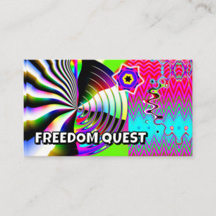 Carte De Visite QUEST LIBERTÉ ( vous pouvez modifier les mots )