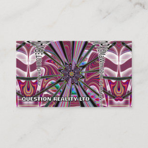 Carte De Visite QUESTION REALITY LTD (vous pouvez modifier les mot