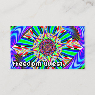 Carte De Visite Quête de liberté (Vous pouvez modifier les mots)
