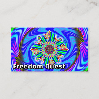 Carte De Visite Quête de liberté (Vous pouvez modifier les mots)