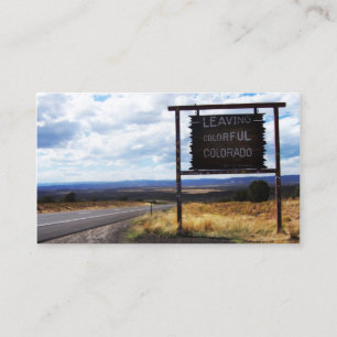 Carte De Visite quitter colorado coloré