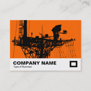 Carte De Visite Radar Mast - Orange