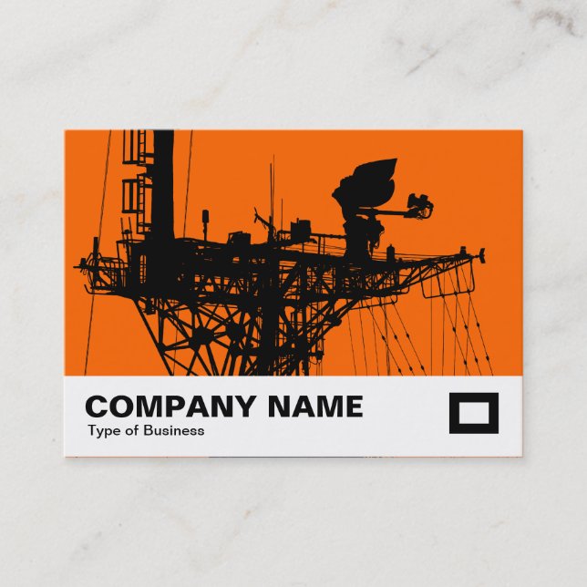 Carte De Visite Radar Mast - Orange (Devant)