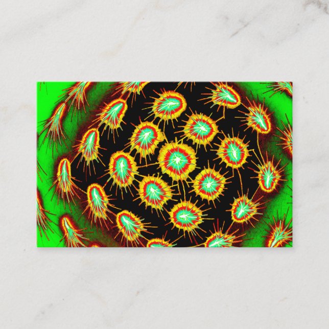Carte de visite Radial Spike Burst – Signature (Devant)