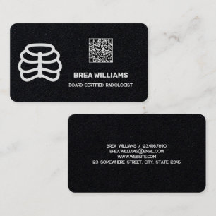 Carte De Visite Radiologiste personnalisé QR