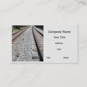 Carte De Visite Rail de chemin de fer