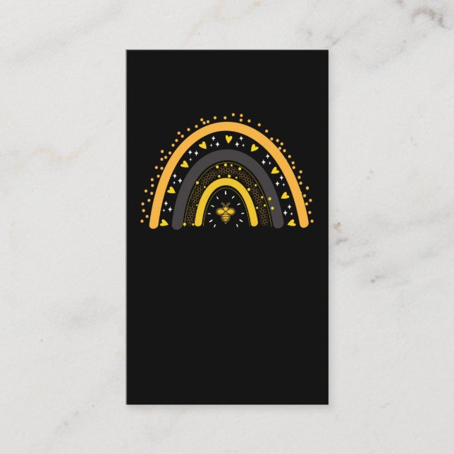 Carte De Visite Rainbow Bee Honey Beekeeper Femmes Abee Lover (Devant)