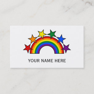Carte De Visite RAINBOW FLAG STARS III + vos idées