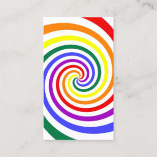 Carte De Visite Rainbow Lollipop