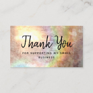 Carte De Visite Rainbow Remise Merci Pour Prendre En Charge Mon Pe