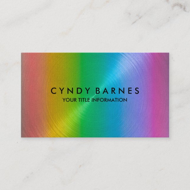 Carte de visite Rainbow Sheen (Devant)