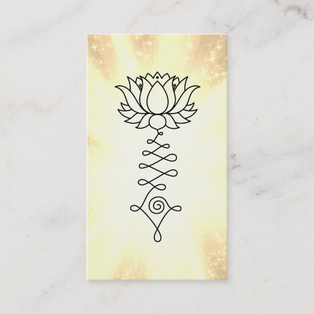 Carte De Visite *~* Rainbow Sparkle Reiki Energy Healing Lotus (Devant)