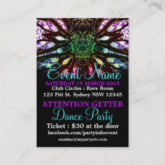 Carte De Visite Rainbow Spirit Party Événement Mini Flyers